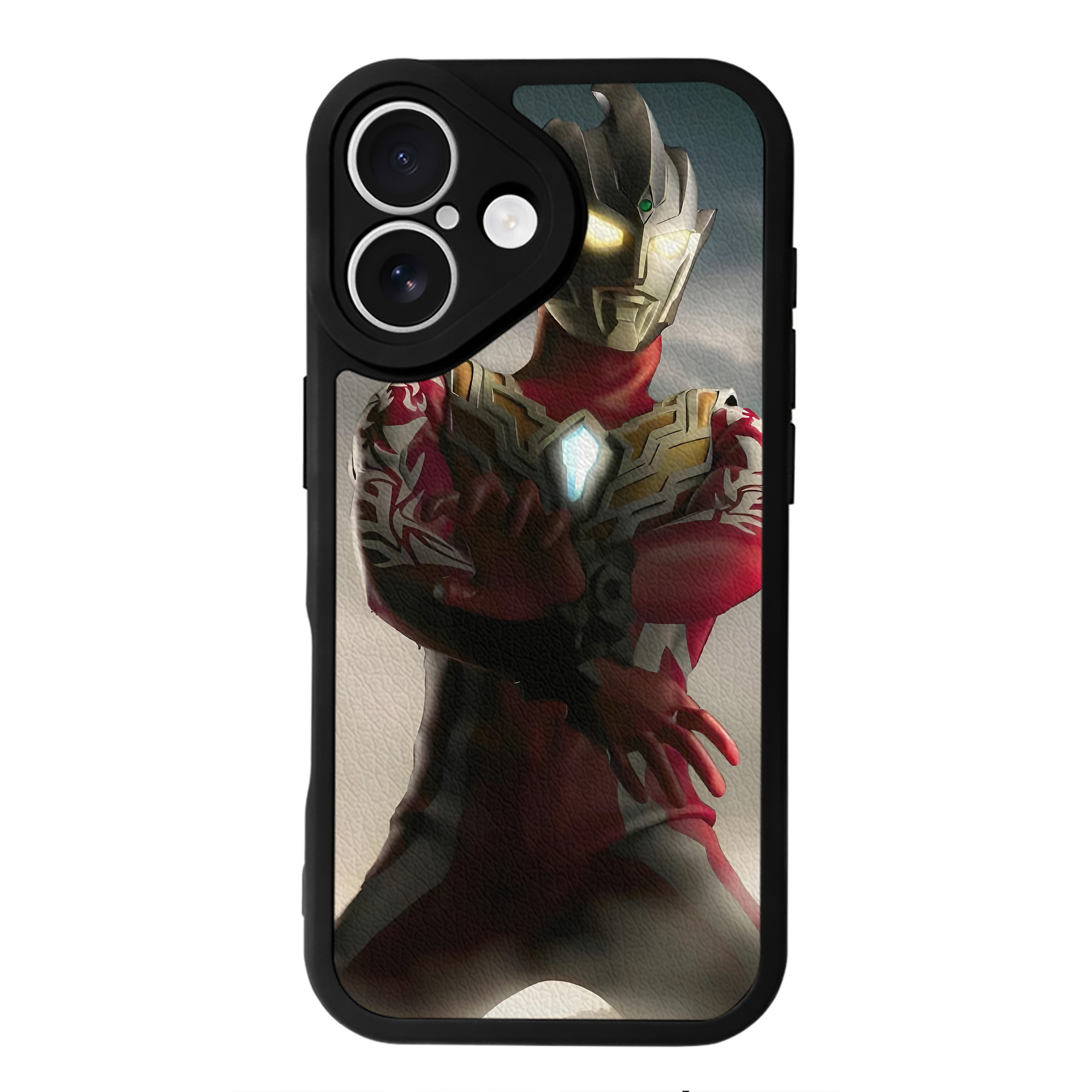 （画像用） ウルトラマン Ultraman 【iPhone 16シリーズ対応】シリコンスマホケース（レザー調） 材質：シリコン